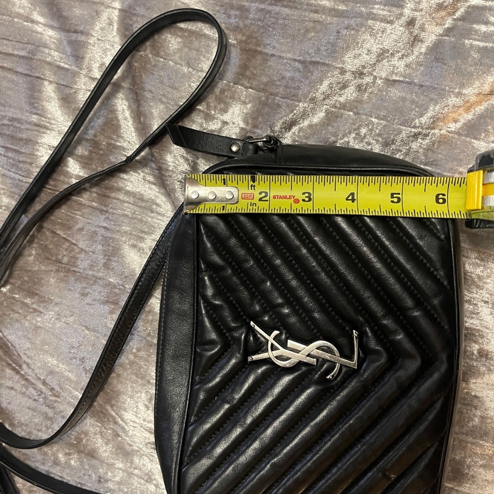 Yves Saint Laurent Black Quilted Crossbody Bag - Picture 9 of 10